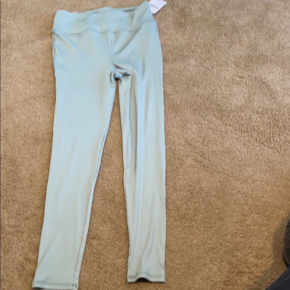 Mint green active wear pants